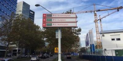 bike parking guiding system in amsterdam